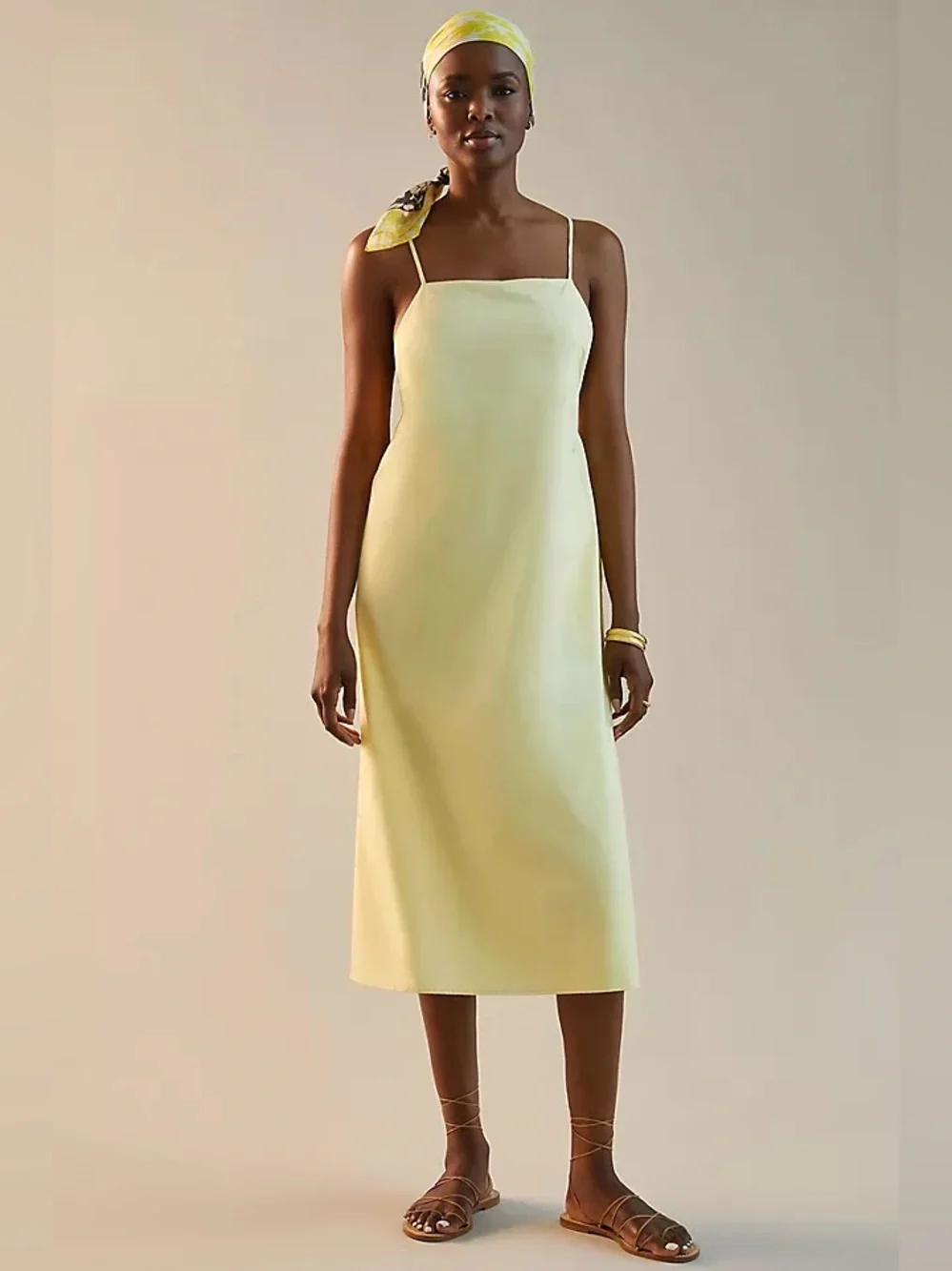 Anthropologie Sunday in Brooklyn Square-Neck Midi Dress Size Small - Picture 1 of 4
